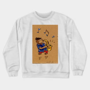 Ape Jazz Saxaphone Player Crewneck Sweatshirt